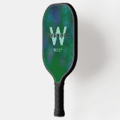 DK groene Opa Monogramed Pickleball Paddle (Links)