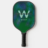 DK groene Opa Monogramed Pickleball Paddle (Achterkant)