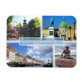 DK Kopenhagen - Tivoli Garden - Amalienborg County Magneet (Horizontaal)
