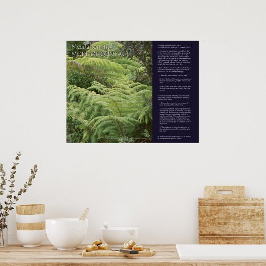 DK Meditation Series: Meditation III Poster (Keuken)