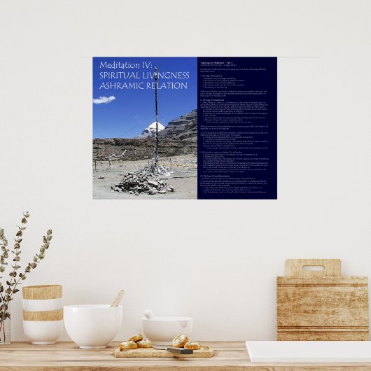 DK Meditation Series: Meditation IV Poster (Keuken)