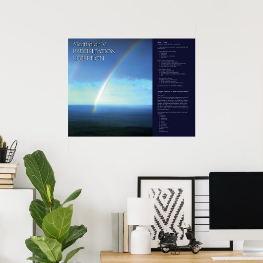 DK Meditation Series: Meditation V Poster (Thuiskantoor)