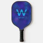 DK paarse Opa Monogramed Pickleball Paddle (Voorkant)