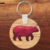 DK Red on Wood Beer Sleutelhanger (Voorkant)