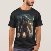 DKH138 Sci fi Graphic  Heroshell Battle Armor T-shirt (Voorkant)