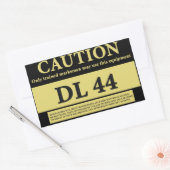 DL 44 BLASTER CERTIFICATION STICKER (Envelop)