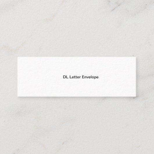 DL Letter-envelop Contactkaartje (Voorkant)