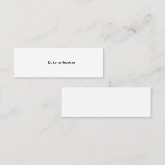 DL Letter-envelop Contactkaartje (Voorkant / Achterkant)