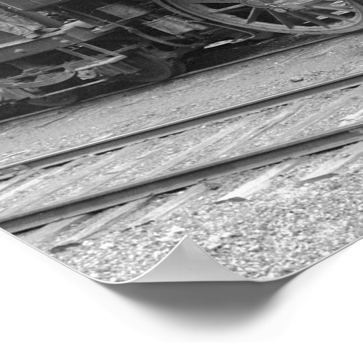 DL+ W-stoominspectielocomotief Poster (Hoek)