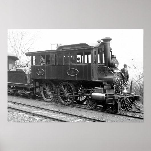 DL+ W-stoominspectielocomotief Poster (Voorkant)