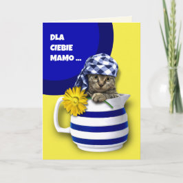 Dla Ciebie Mamo Moederdag Kaart Pools