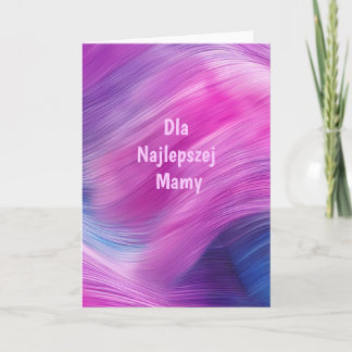 Dla Najlepszej Mamy – Pastelowa Akwarela Kaart