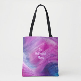 Dla Najlepszej Mamy – Pastelowa Akwarela Tote Bag
