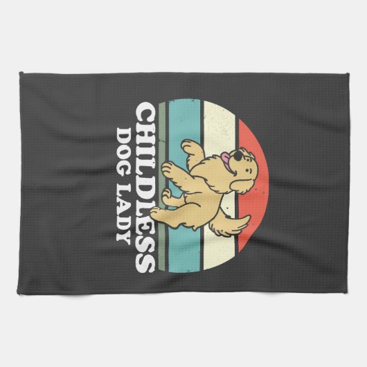 dless Dog Lady Theedoek (Horizontaal)