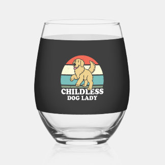 dless Dog Lady Wijnglas Zonder Voet