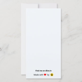 DLive - Hartelijk dank - Kaart