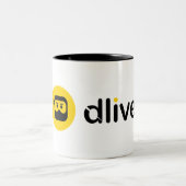 DLive-Logo Tweekleurige Koffiemok (Center)