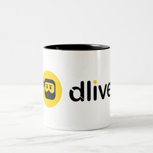 DLive-Logo Tweekleurige Koffiemok (Center)