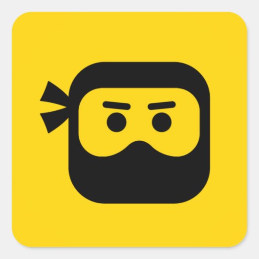 DLive Ninja Icon Squared Sticker (Voorkant)