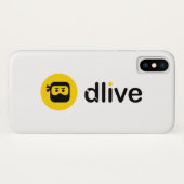 DLive zwarte volledige Logo-telefoondraagtassen Case-Mate iPhone Case (Achterkant (horizontaal))