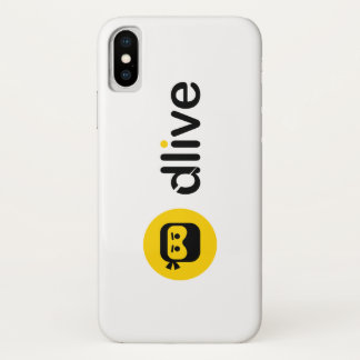 DLive zwarte volledige Logo-telefoondraagtassen Case-Mate iPhone Case