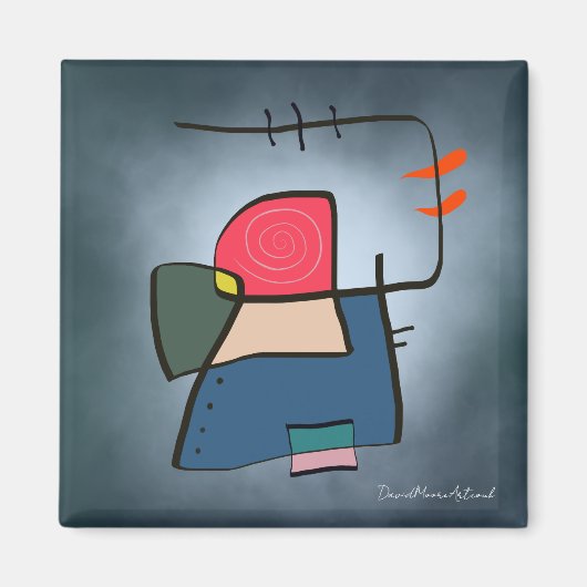 DM-2022-NFT-00002-Line-Art Koelkast Magneten (Voorkant)