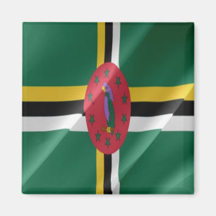 DM - Dominica - Vlag weghalen Magneet