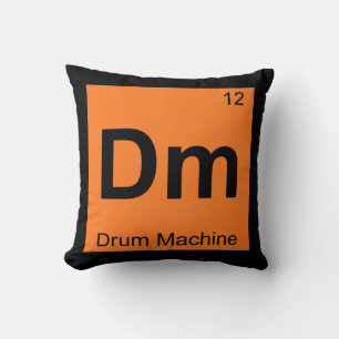Dm - Drum Machine Scheikunde Periodiek Systeem Sym Kussen