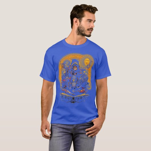 DM Dungeons Adventure D20 RPG Role Playing Game T-shirt (Voorkant volledig)