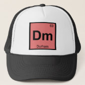 Dm - Durham North Carolina Scheikunde Stadssymbool Trucker Pet (Voorkant)