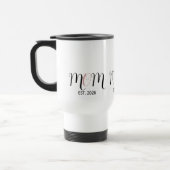 DMama Opgericht Black Pink Script Nieuwe Moeder Ca Reisbeker (Links)