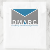 DMARC Logo-Stickers Rechthoekige Sticker (Tas)