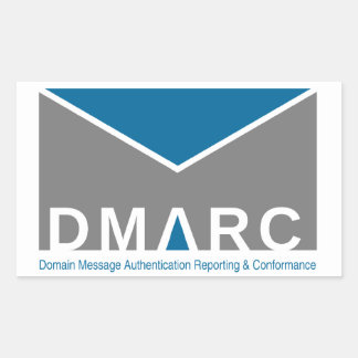 DMARC Logo-Stickers Rechthoekige Sticker