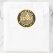 DMD ARTS VAN DENTAAL GENEESMIDDEL LOGO RECHTHOEKIGE STICKER (Tas)