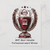 dmin Professionals Day MVP Trophy Greeting Briefkaart (Voorkant)