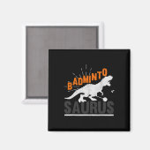 Dminto Saurus Rex Birdie Shuttle Dinosaur Dminton Magneet (Voorkant / Achterkant)