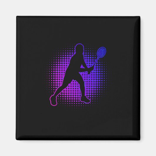 Dminton Player Dminton Vrouwen Squash Shuttle Magneet (Voorkant)