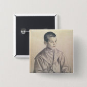 Dmitri Dmitrievich Shostakovich als kind Vierkante Button 5,1 Cm (Voorkant /achterkant)