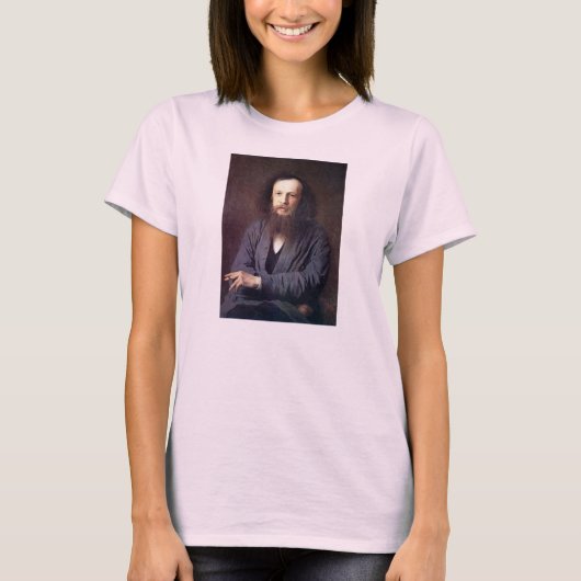 Dmitri Ivanovich Mendeleev door Ivan Kramskoy T-shirt (Voorkant)