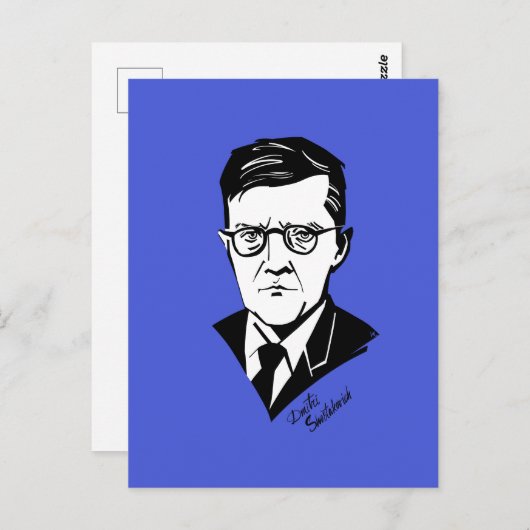 Dmitri Shostakovich Briefkaart (Voorkant / Achterkant)