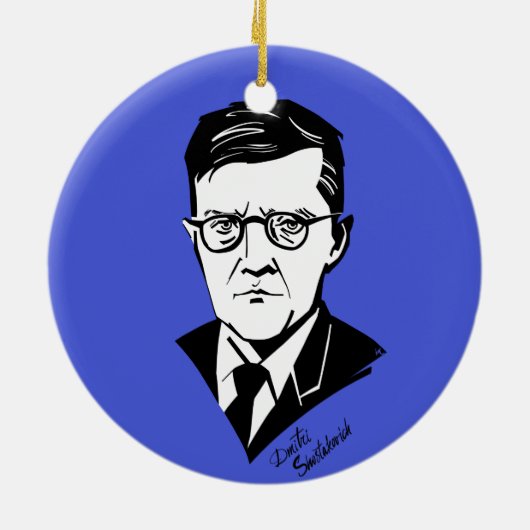 Dmitri Shostakovich Keramisch Ornament (Achterkant)