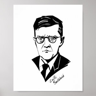 Dmitri Shostakovich Poster