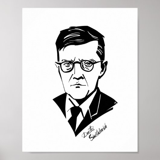 Dmitri Shostakovich Poster (Voorkant)