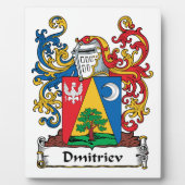 Dmitriev Family Crest Fotoplaat (Voorkant)