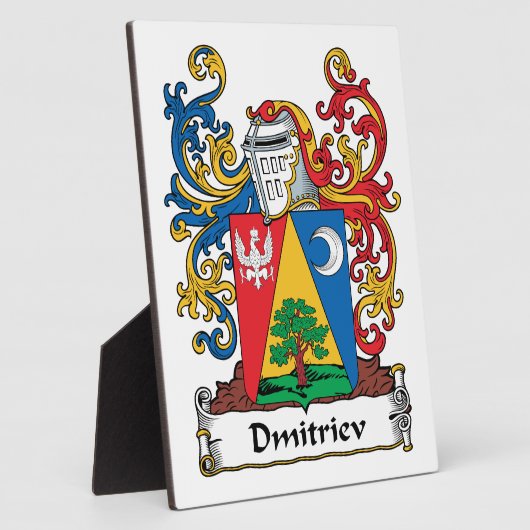 Dmitriev Family Crest Fotoplaat (Zijkant)