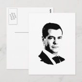 Dmitriy Medvedev Briefkaart (Voorkant / Achterkant)
