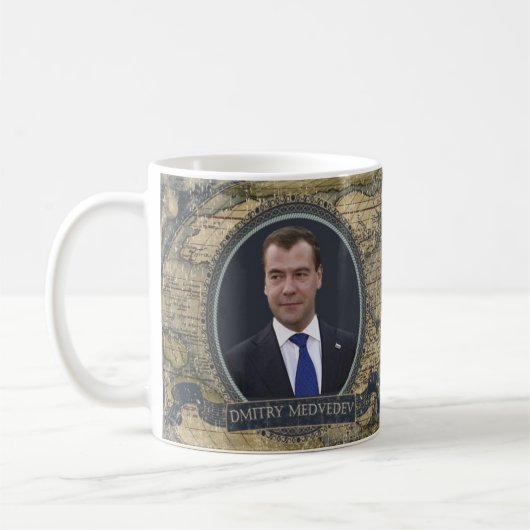 Dmitry Medvedev Historische Mok (Links)