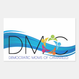 DMOC Blue Wave-Bumpersticker Rechthoekige Sticker