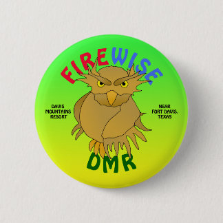 DMR. Firewise Owl knopen & meer (groen) Ronde Button 5,7 Cm