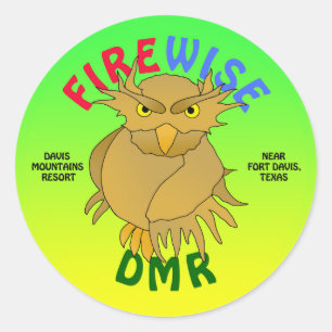 DMR. Firewise Owl stickers & meer (groen)
